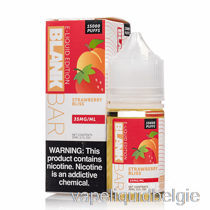 Vape België Aardbei Bliss - Blanco Staafzout - 30ml 50mg